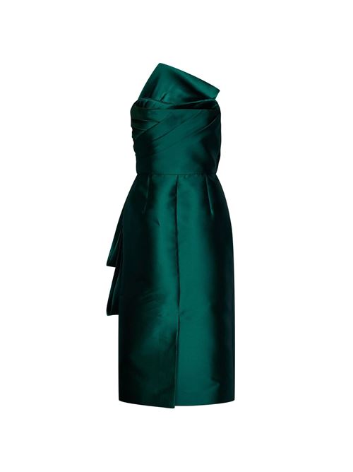 Abito Donna verde con volant e drappeggi ALBERTA FERRETTI | A043966250389